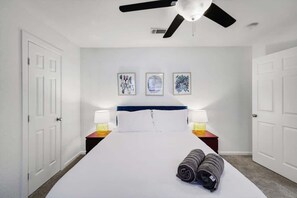 4 bedrooms, iron/ironing board, travel crib, WiFi