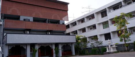 Façana frontal de l'allotjament