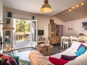 Televisión, reproductor de DVD y estéreo 