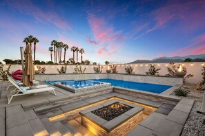 A heated pool