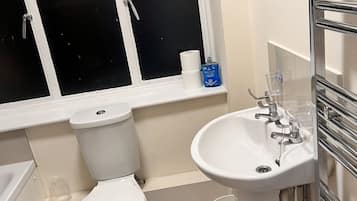 Towels, soap, toilet paper