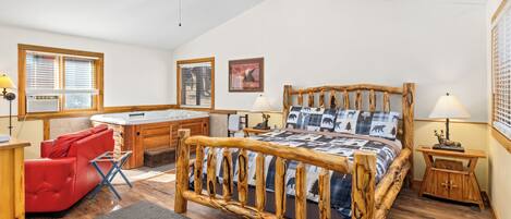 Individually decorated, individually furnished, iron/ironing board