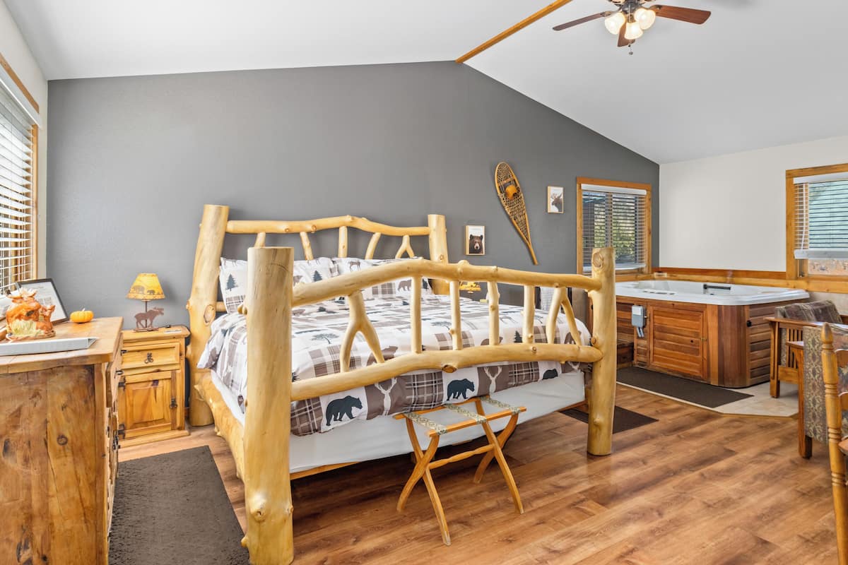 Cabaña romántica | Decoración personalizada y muebles diferentes