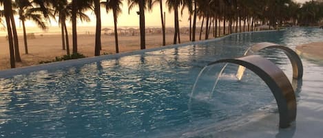 A heated pool