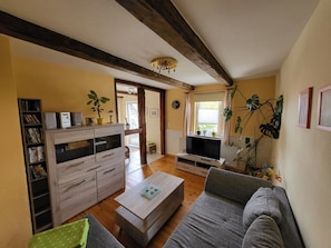 TV, DVD player, table tennis, stereo