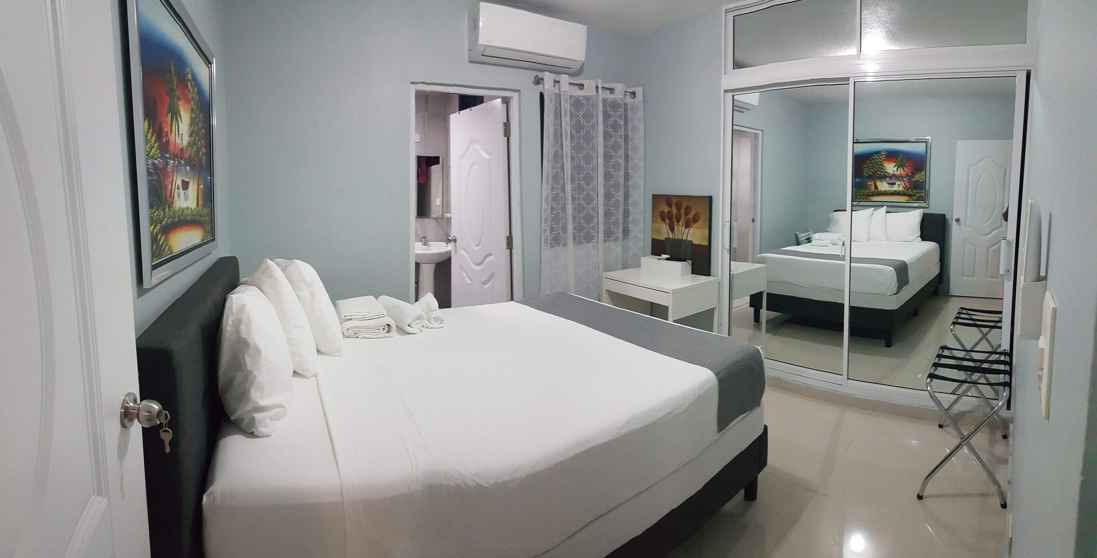 3 habitaciones, tabla de planchar con plancha y wifi gratis 