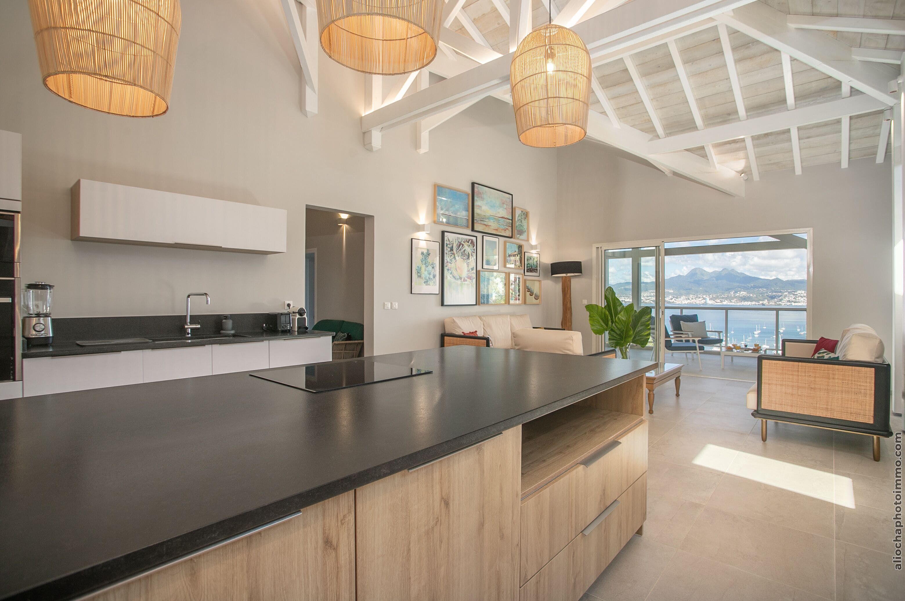 全景公寓 | 私人廚房 | 大型冰箱、微波爐、烤箱、爐台