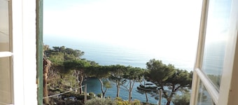 ideal for 4-5 people, facing the sea, + Garden, private sheltered outside & pool