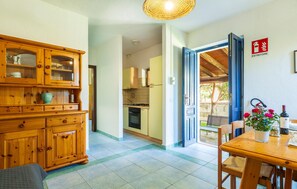 Fridge, stovetop, cookware/dishes/utensils