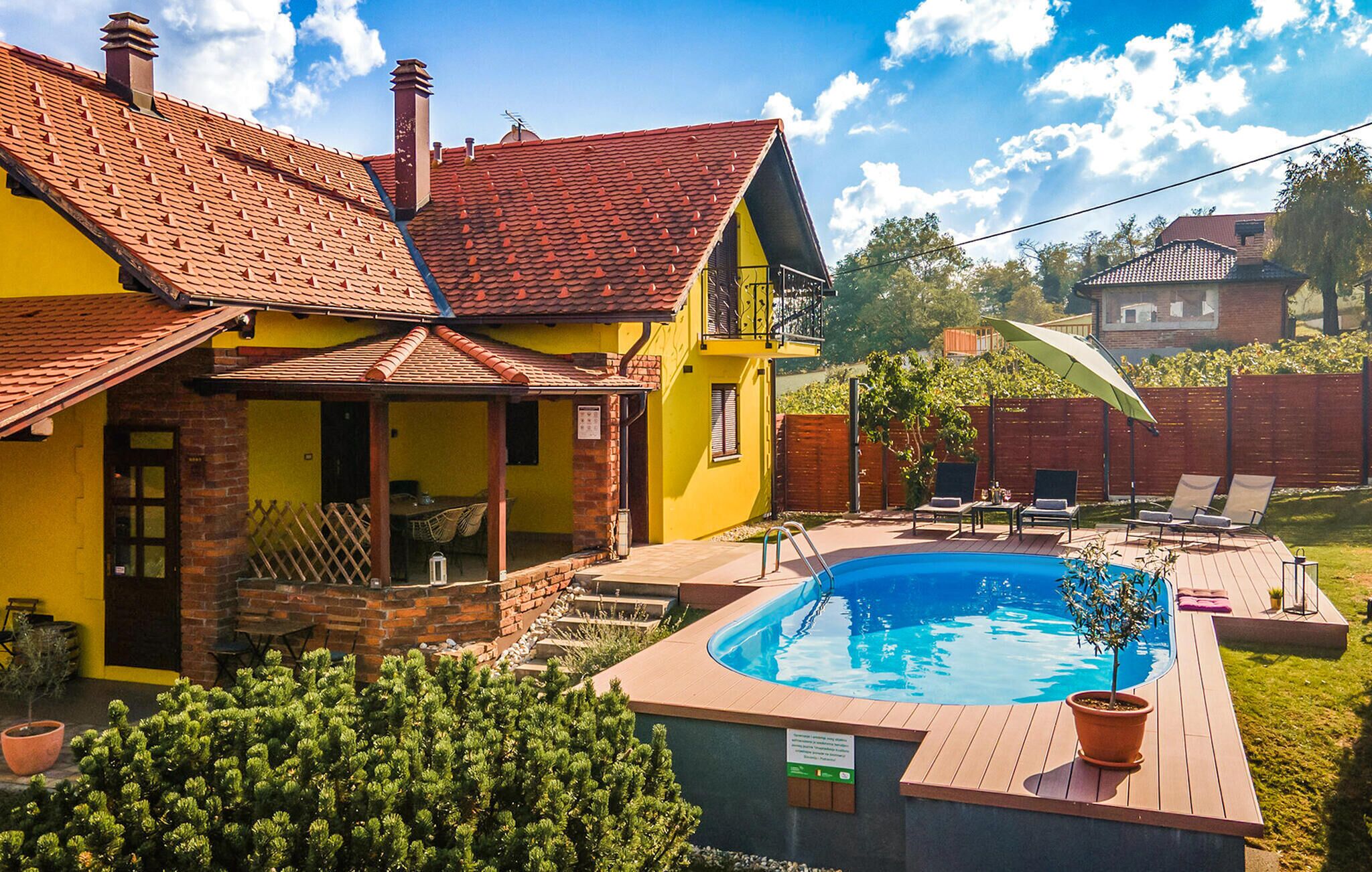 A heated pool