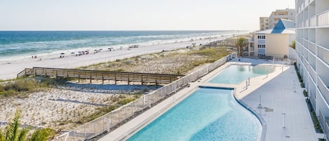 Una piscina riscaldata