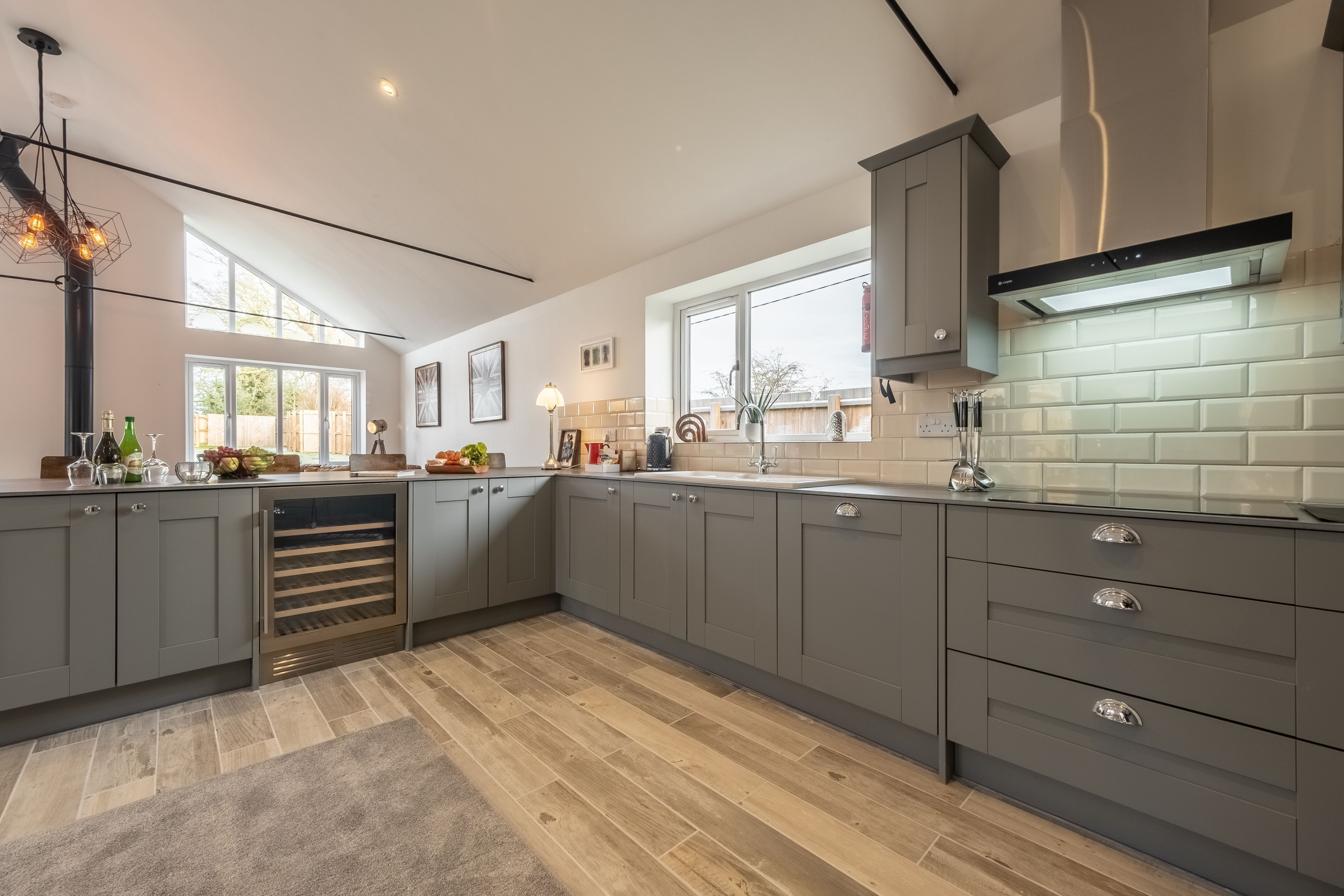 Microwave, dishwasher, high chair