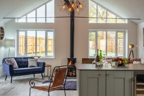 TV, fireplace - Weavers, Felbrigg, Norfolk (Felbrigg)