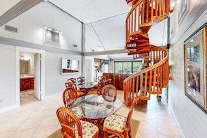 Interior - Coastal home with deck, screened porch, central AC, & washer/dryer - near beach (St. George Island)