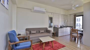 Premium bedding, down comforters, memory foam beds, in-room safe