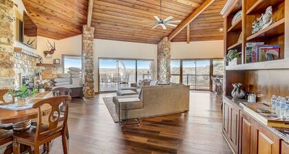 Stunning lakefront home with 2 patios, chef's kitchen, & lake access