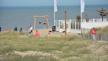 Vlak bij het strand