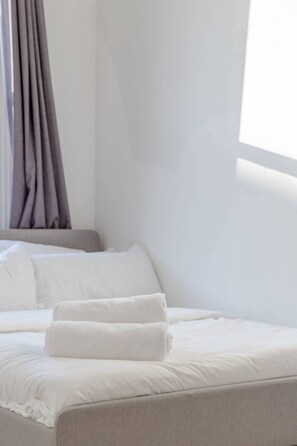 Basic-Apartment, 2 Doppelbetten | 2 Schlafzimmer, Bettwäsche