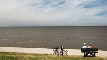 Vlak bij het strand