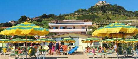 Accommodatie ligt op het strand