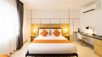 Deluxe Double Studio | 1 Schlafzimmer, Allergikerbettwaren, Zimmersafe, Schreibtisch