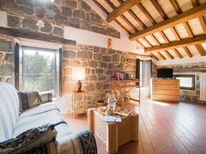 Fernseher, Kamin, Tischfußball, Tischtennisplatte