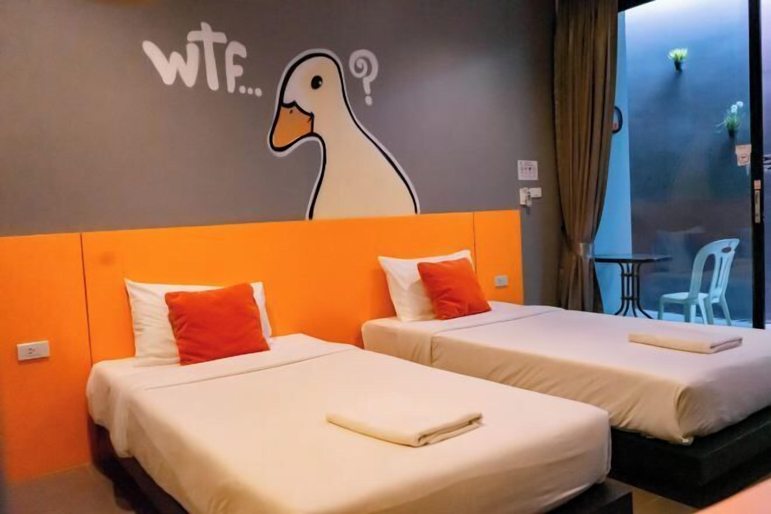 Individually decorated, desk, laptop workspace, blackout curtains