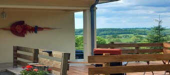 Burgundy Poolside Getaway