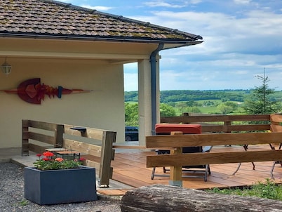 Burgundy Poolside Getaway