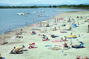 Vlak bij het strand