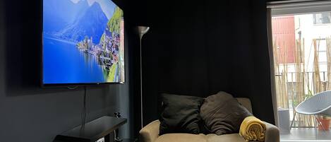 Departamento, 1 cama Queen size y sofá cama | Área de sala de estar