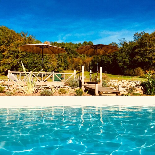 Le Noyer - at Manoir Bourgale, central Dordogne, 50 acre private park.