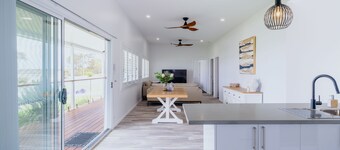 Blue Lagoon Hamptons Style Holiday Home facing the Lagoon at Harrington