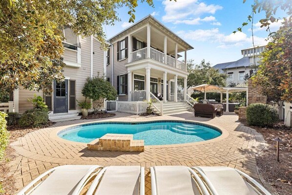 Una piscina riscaldata