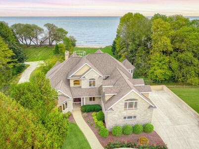 Insane luxury beachfront estate - complete with indoor pool, arcade and theater!