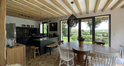 Renovated country property with fireplace, near forest