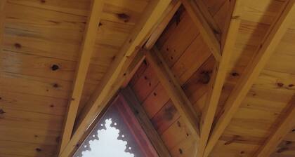 The Himalayan Cherry-Scenic mountain countryside