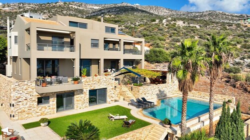 Luxurious and Stylish Villa Dionysus with a swimming pool & sea view