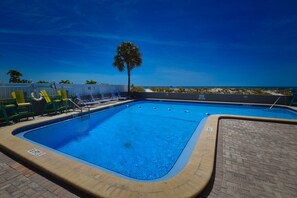 A heated pool