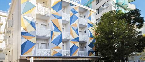 Overnatningsstedets facade