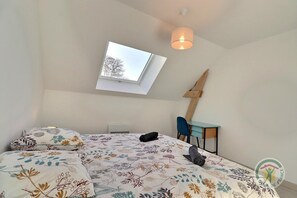 2 chambres, fer et planche à repasser, Wi-Fi gratuit