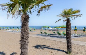 Vlak bij het strand