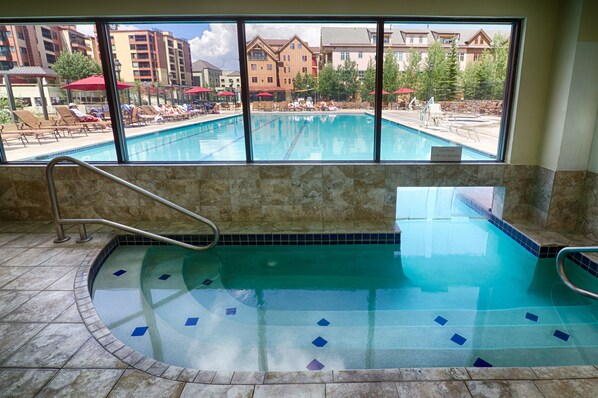 Piscine extérieure, piscine chauffée