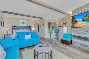 1 slaapkamer, een strijkplank/strijkijzer, wifi, beddengoed