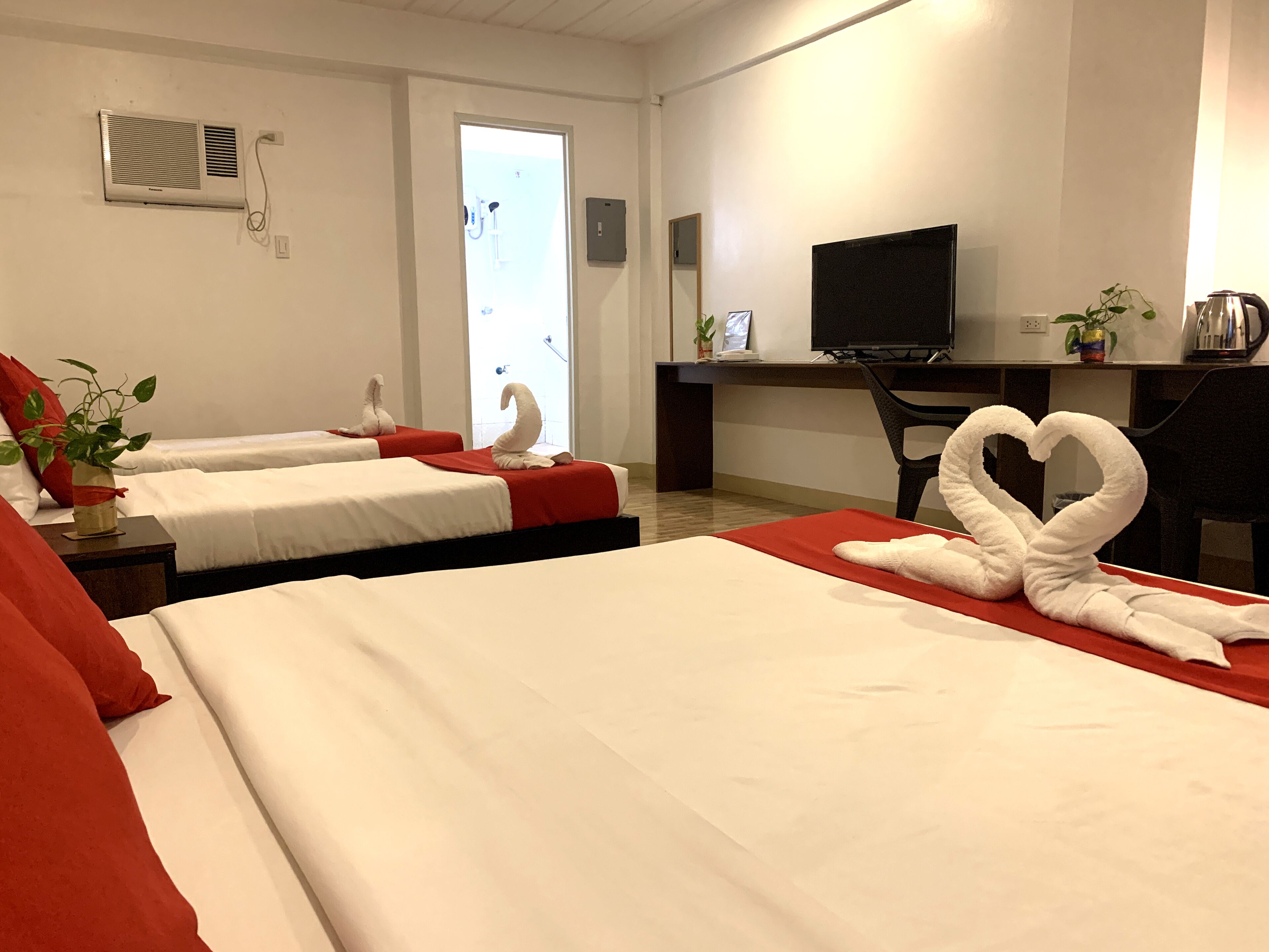 premium quadruple room | desk, rollaway beds, free wifi, bed sheets