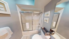 Bathtub, hair dryer