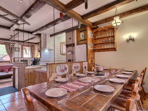 Chalet für 11 Personen direkt an den Pisten mit Garage, 3 Etagen, Haustiere erlaubt, 73210 La Plagne