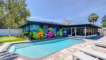 A heated pool