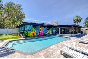 A heated pool