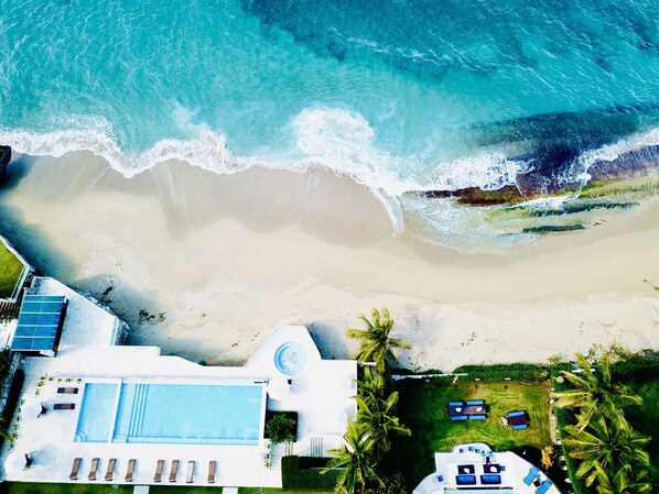 Sun loungers, beach towels